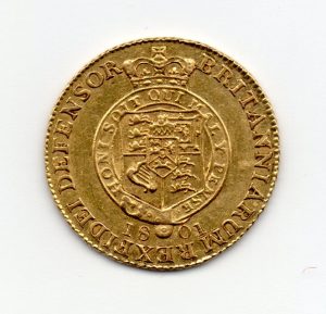 1801 Half Guinea, George III – Coinage Of England