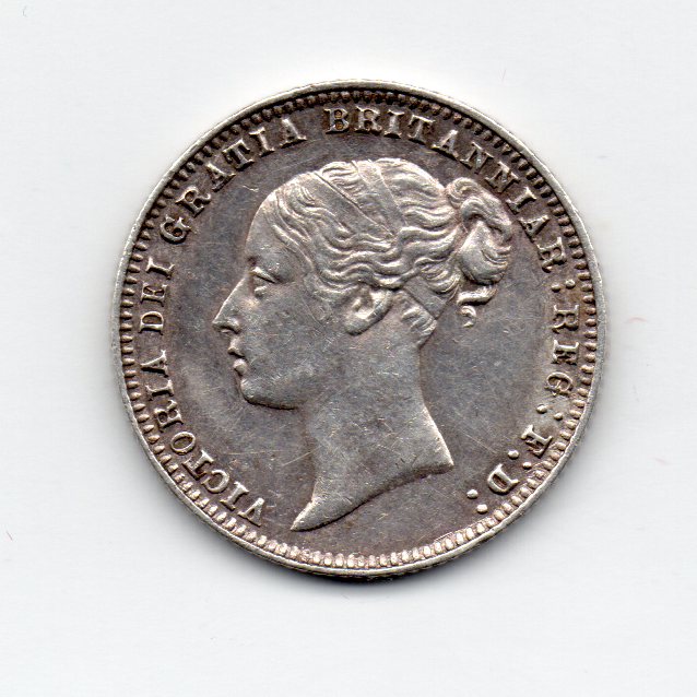 1879 Sixpence, Victoria second young head, no die number - Coinage Of ...